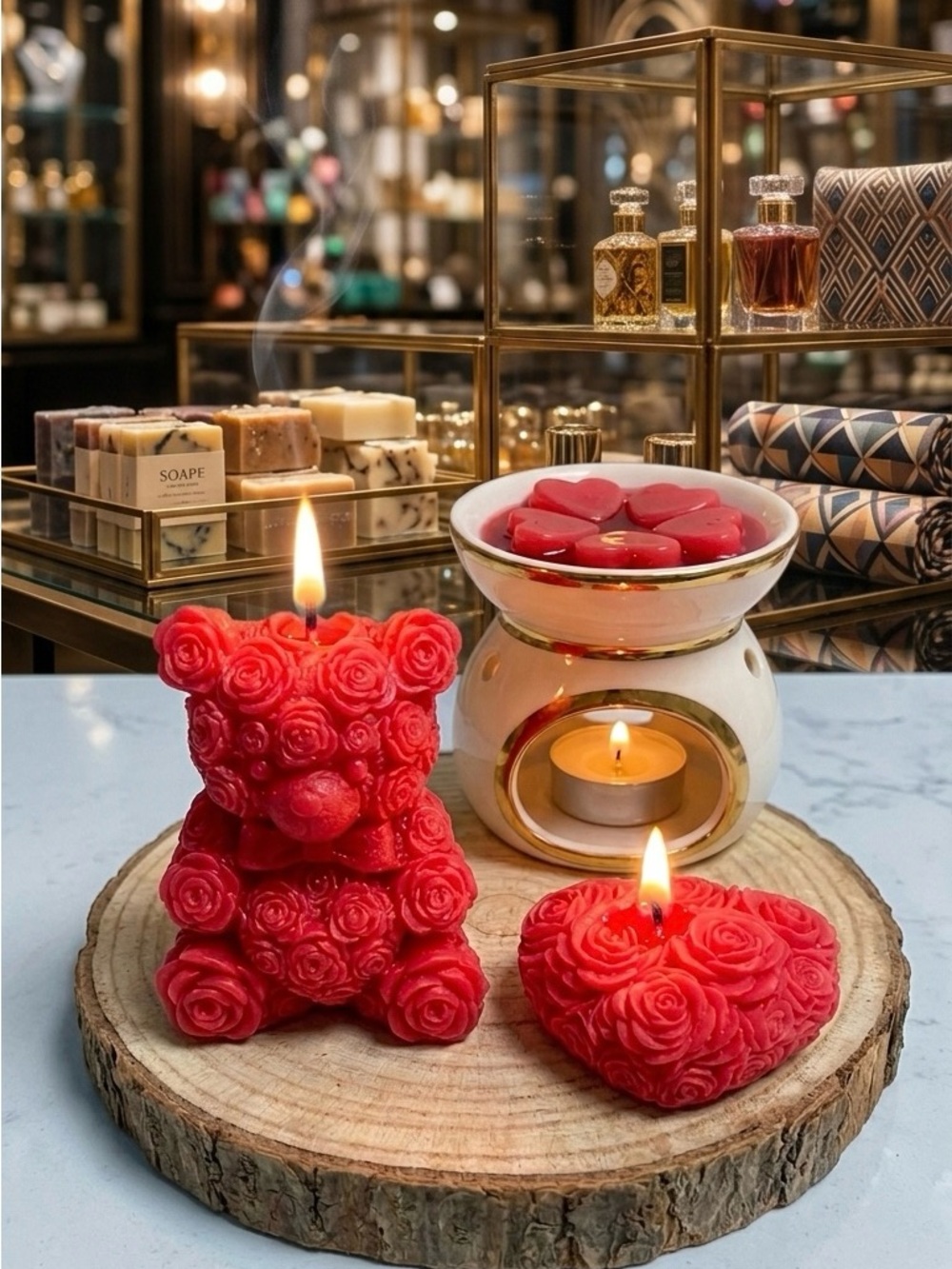 The Ultimate Scented Gift Bundle
: The Rose Bear & Glowing Heart Set.